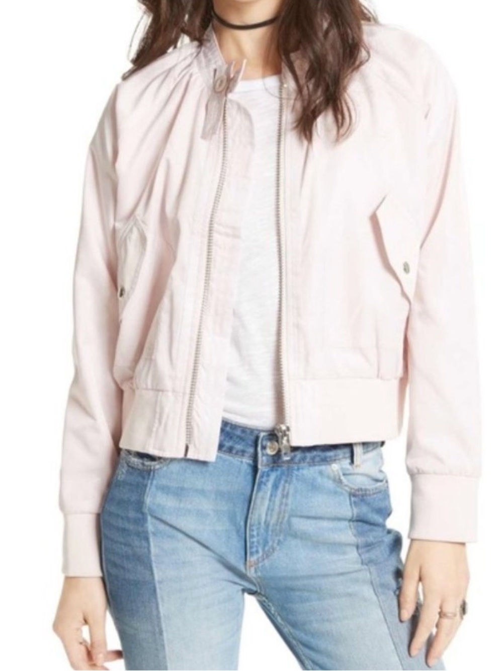 Free People Midnight Bomber Jacket